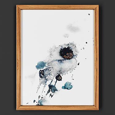 Wooden Framed Artwork 3D model image 1 