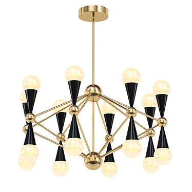 CARACAS Chandeliert: Modern Art Deco Chandelier 3D model image 1 