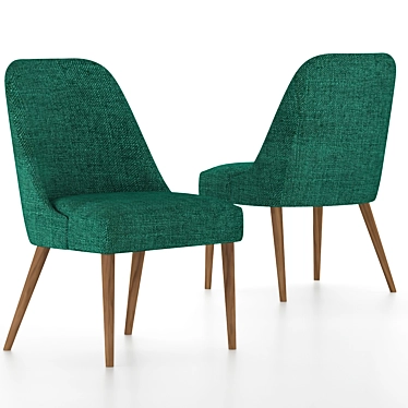 Green Fullam Dining Chair: Stylish and Made in USA! 3D model image 1 