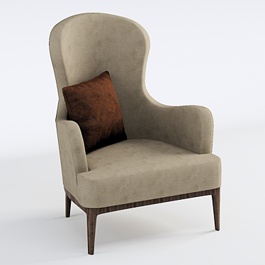Contemporary Chic Bergere 3D model image 1 