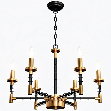 Refraktika Chandelier 6 | Stylish Lighting Solution 3D model image 1 