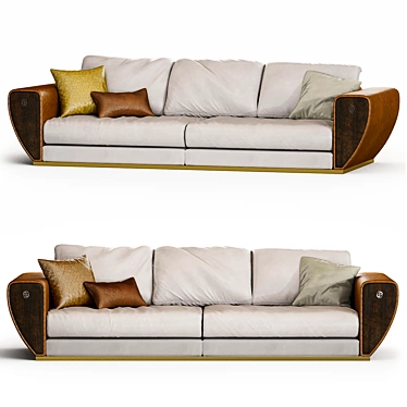 Elegant Pregno Normandie Sofa 3D model image 1 