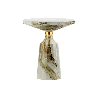 Elegant Marble Coffee Table 3D model image 1 