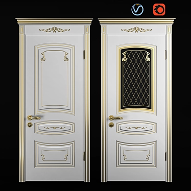 Elegant Sonata Door by Viva 3D model image 1 