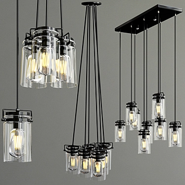 Kichler Brinley Pendant Lights 3D model image 1 