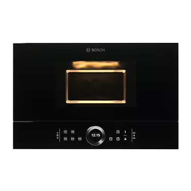 Bosch BFL634GB1 Microwave: Sleek & Efficient 3D model image 1 