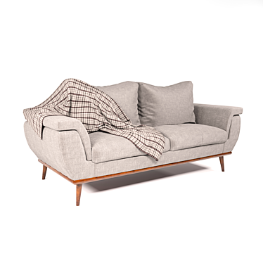 Modern Corona Sofa 3D model image 1 