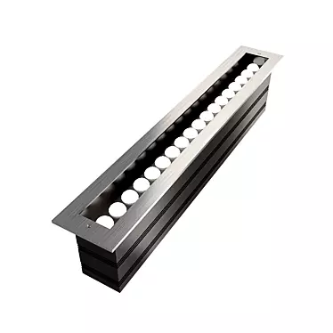 Linline Landscape Light: Durable Aluminum Construction, Various Colors and Optimal Light Distribution. 3D model image 1 