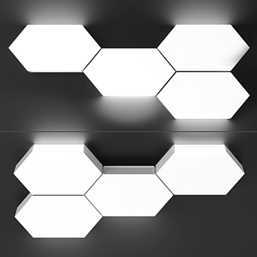 Hexa-Lite Wall Lamp 3D model image 1 