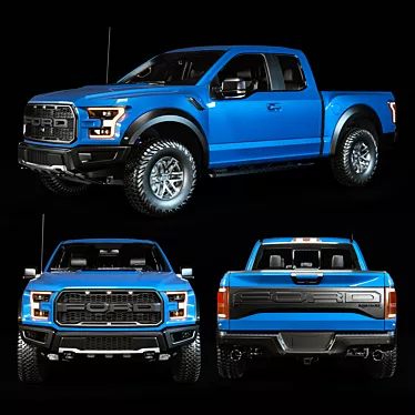 2011 Ford F-150 Raptor: High Quality 3D Model 3D model image 1 