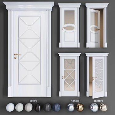 Solo4 Classic Italian Doors 3D model image 1 