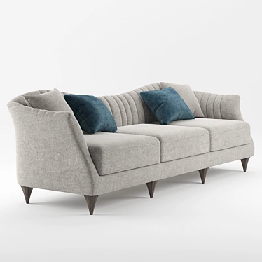 Elegant Bardot Sofa: Luxurious, Stylish 3D model image 1 