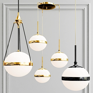 Elegance Defined: Pendant Lights Collection 3D model image 1 