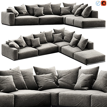 Versatile Flexform Lario Sectional 3D model image 1 