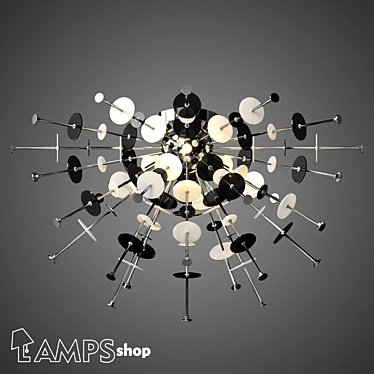 Dandelion Dazzle: L1229 Chandelier 3D model image 1 