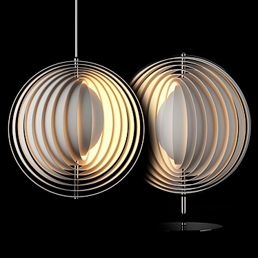 Chandelier Moon Lamp by Verner Panton