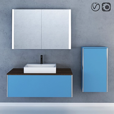 Duravit XSquare: Sleek and Modern Bathroom Furnishings 3D model image 1 
