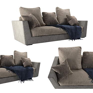 Mik Gervasoni: Sleek Style Sofa 3D model image 1 
