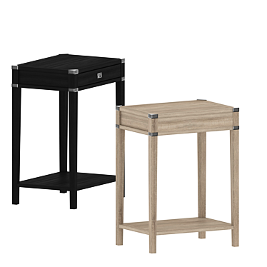 Vermont Badside Table: Practical & Stylish 3D model image 1 