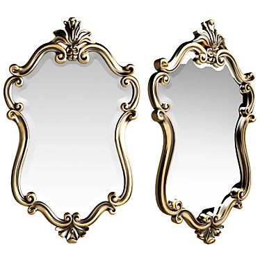 Elegant Classical Mirror 6 3D model image 1 