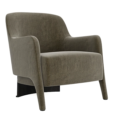 Sleek Modern Rodolfo Armchair 3D model image 1 