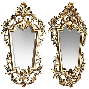 Elegante Italian Mirror 3D model image 1 