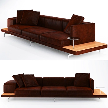 Bebitalia Dock: Sleek and Stylish Sofa 3D model image 1 