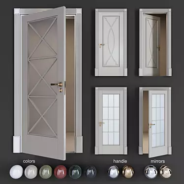 Elegant Classic ITALON Solo Doors 3D model image 1 