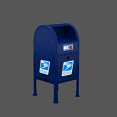 NY Street Mailbox 3D model image 1 