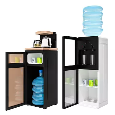 China-Built Water Cooler: Sleek Design & Optimal Cooling 3D model image 1 