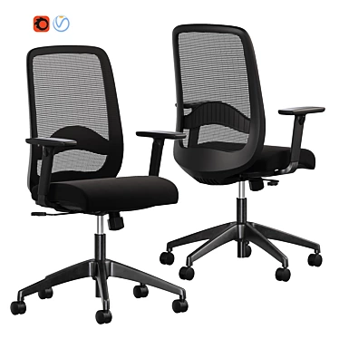 Ergonomic CAROT-B Chair 3D model image 1 