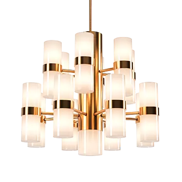 Smania Marcel Pendant Chandelier 3D model image 1 