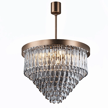 Elegant Droplet Chandelier CL463 3D model image 1 