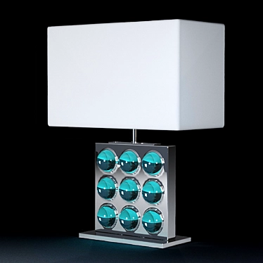 Modern Square Table Lamp by Adler 3D model image 1 