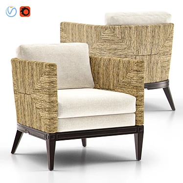 PALECEK Cameron Lounge Chair: Elegant and Stylish 3D model image 1 