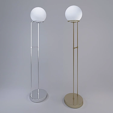 Elegant Bergamo Floor Lamp 3D model image 1 
