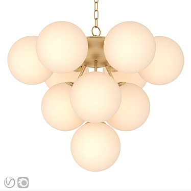 Elegant Eichholtz Icaro Chandelier 3D model image 1 