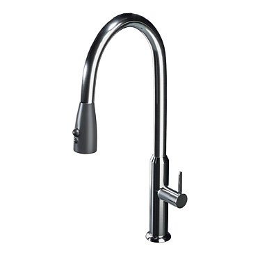 CRISTINA KX 530 | Sleek Stainless Steel Kitchen Faucet 3D model image 1 