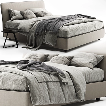 Bonaldo Tonight: Modern Bed Design 3D model image 1 