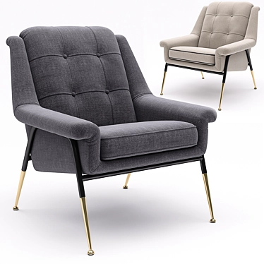 Tosconova Witton Armchair: Unparalleled Comfort and Style 3D model image 1 