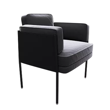 Minotti Shelley Dining Chair: Elegant and Comfortable 3D model image 1 