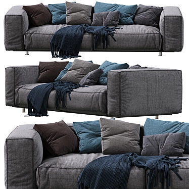 EDRA Sofa: Elegant Design, Comfortable Seating 3D model image 1 