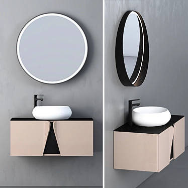 Sleek Bath Vanity Set | No. 061 3D model image 1 