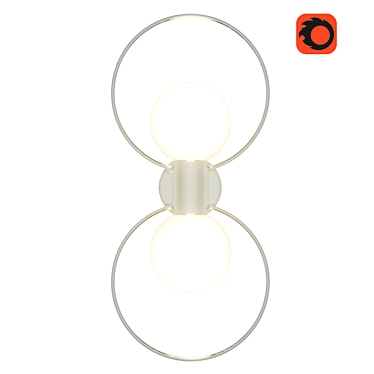 Elegant Crystal Lux Sconce 3D model image 1 