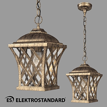 OM Street Pendant Lamp | Black Gold Finish 3D model image 1 