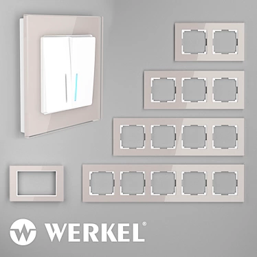 Smokey Glass Frames: Werkel Favorit 3D model image 1 