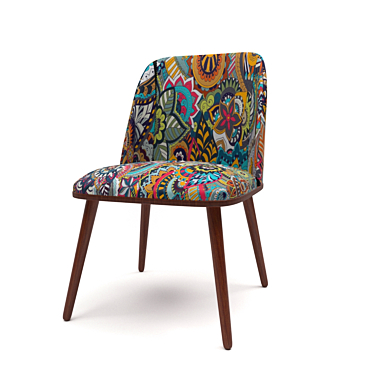 Sleek Flex Back Chair 3D model image 1 