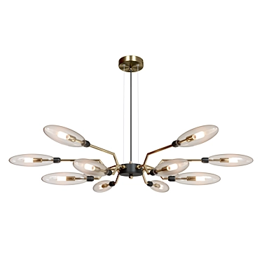 Elegant German Chandelier Ventura 3D model image 1 