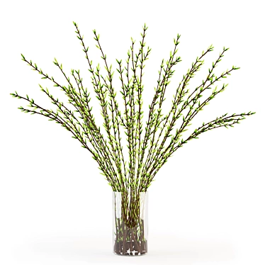 Natural Branches in Vase 3D model image 1 