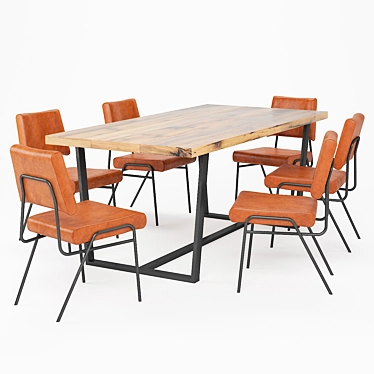 Modern Cool Dining Table 3D model image 1 